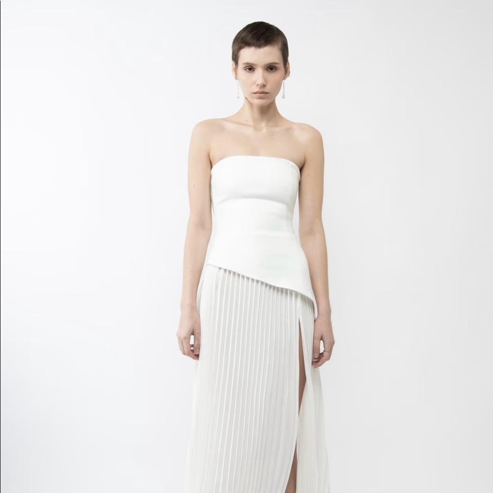 Arakii PLEATED SLIT DRESS